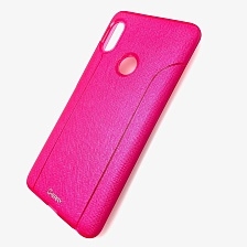 Чехол накладка для XIAOMI REDMI NOTE 5, NOTE 5 PRO, силикон, цвет малиновый.