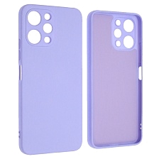 Чехол накладка NANO для XIAOMI Redmi 12 4G, защита камеры, силикон, бархат, цвет сиреневый