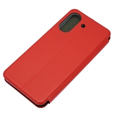 Чехол книжка STYLISH для XIAOMI Redmi 13C, XIAOMI POCO C65, экокожа, визитница, цвет красный