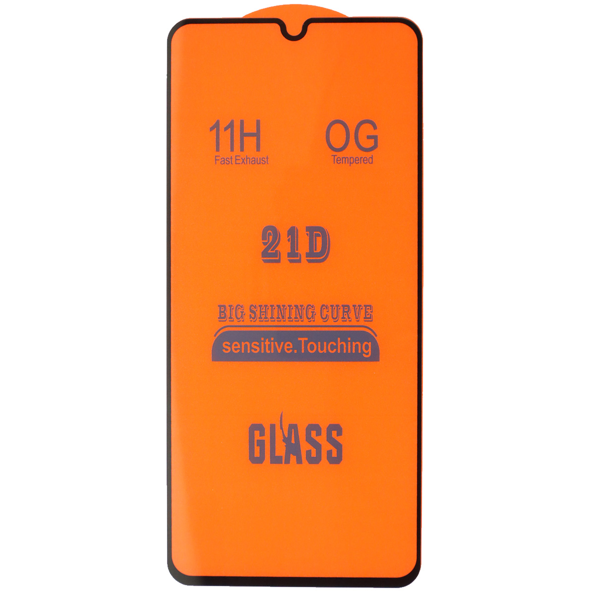 Защитное стекло 21D FULL GLUE для SAMSUNG Galaxy A30 (SM-A305), A50 (SM-A505), M30 (SM-M305), A40s (SM-405), A50s (SM-A507), M21 (SM-215), цвет канта черный