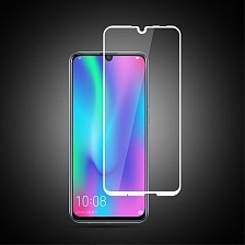 Защитное стекло 2.5D Full Glue для HUAWEI Honor 10i, Honor 20 Lite, Honor 10 Lite, P Smart 2019, цвет окантовки белый.