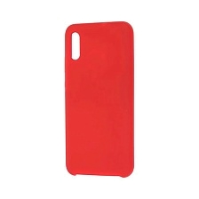 Чехол накладка Silicon Cover для HUAWEI Honor Y5, 8S 2019, силикон, бархат, цвет красный.