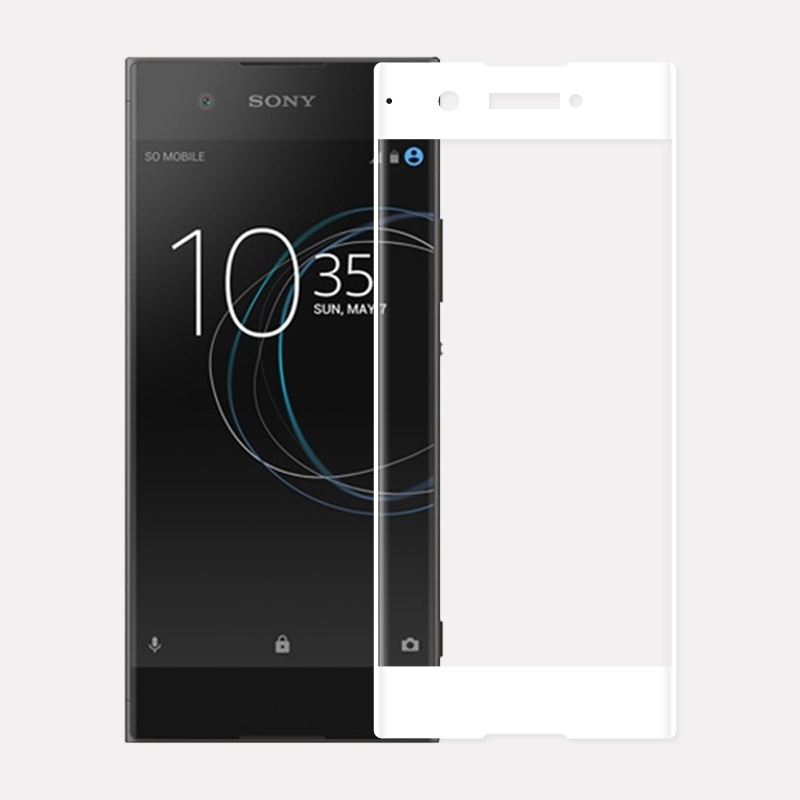 Защитное стекло 3D для Sony XA1 Белое 177GSM.