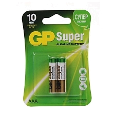 Батарейка GP Super LR03 AAA BL2 Alkaline 1.5V