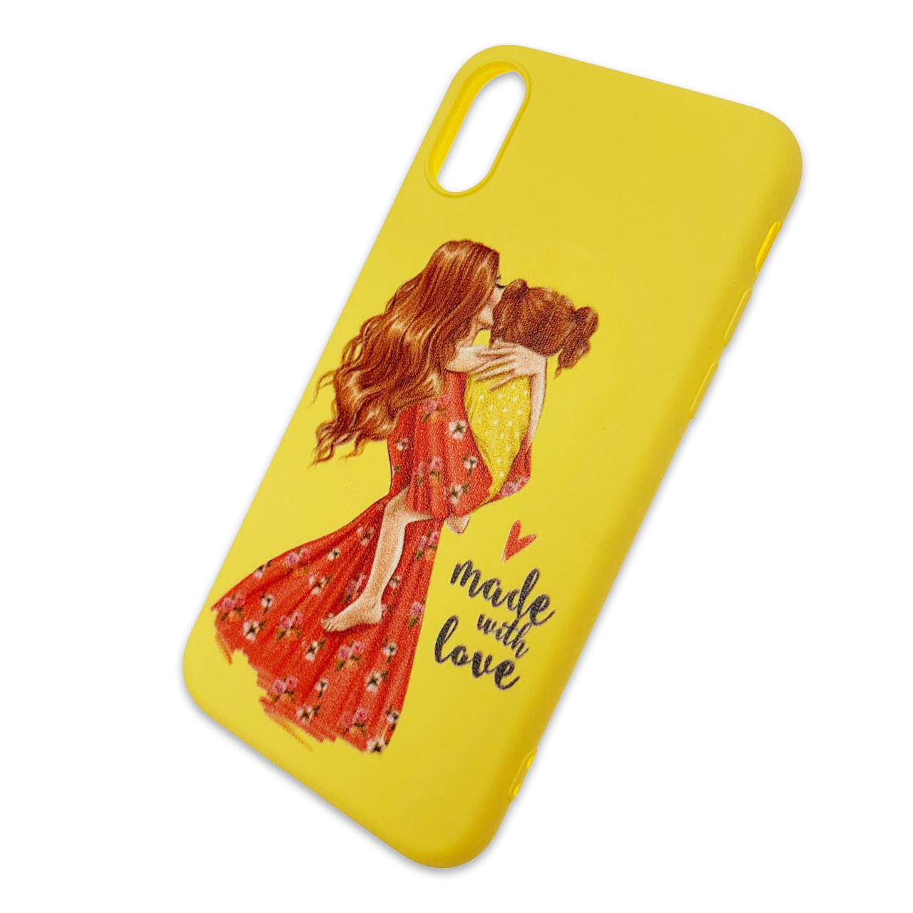 Чехол накладка для APPLE iPhone X, XS, силикон, рисунок made with love. Чехол накладка для APPLE iPhone X, XS, силикон, рисунок made with love.
