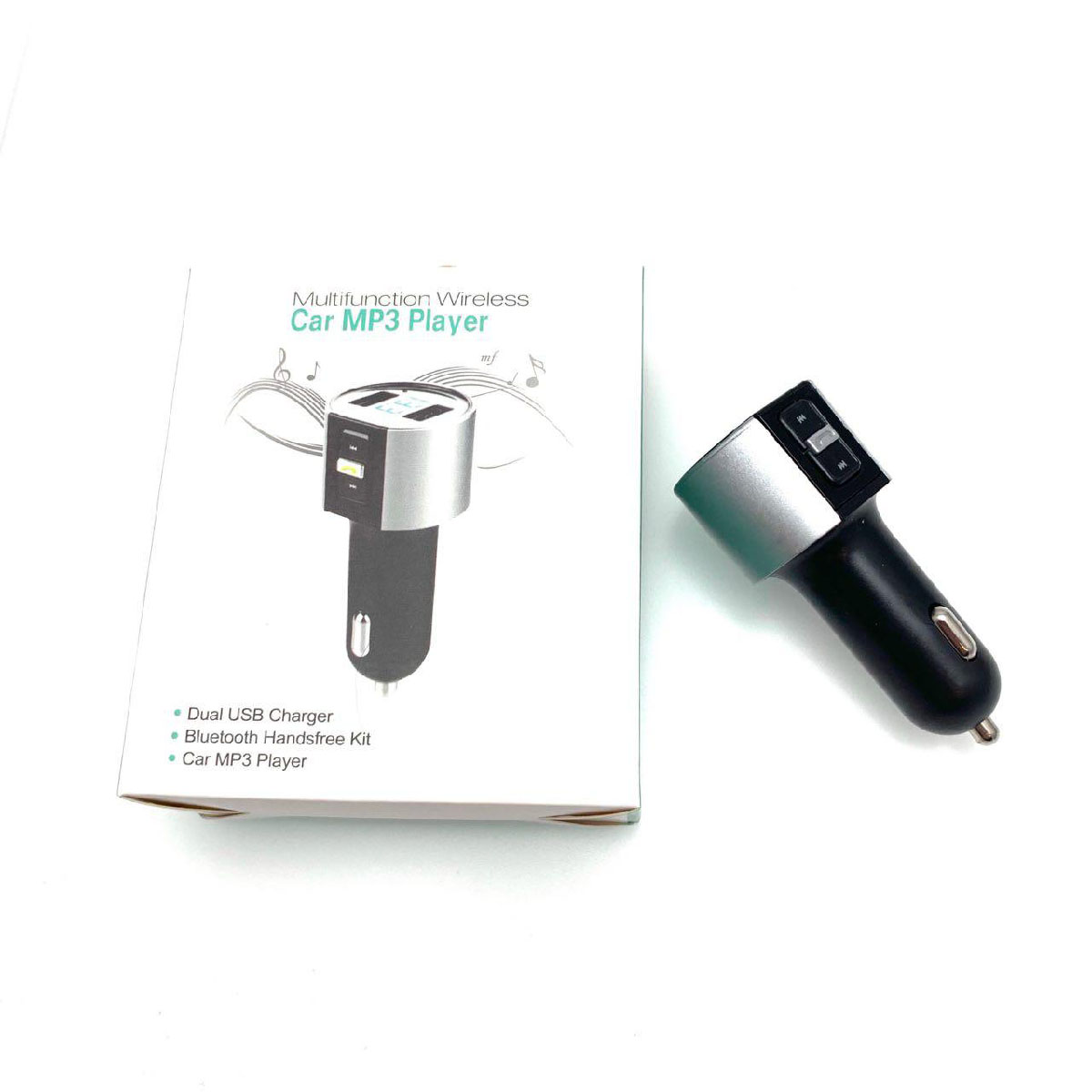 FM-модулятор A1 Dual USB MP3 3.1A, цвет черный