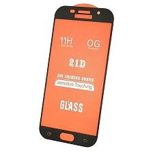 Защитное стекло 21D для SAMSUNG Galaxy A5 2017 (SM-A520), цвет окантовки черный