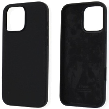 Чехол накладка Silicon Case для APPLE iPhone 16 Pro Max (6.9"), силикон, бархат, цвет черный
