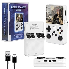 Портативная игровая приставка R36S, IPS дисплей 3.5 дюйма, 64 Gb, цвет белый