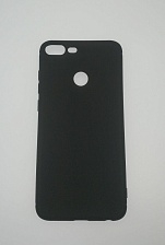 Чехол накладка силиконовая с глянцевым ободком для HUAWEI HONOR 9 LITE цвет черный.