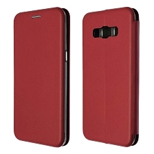 Чехол книжка STYLISH для SAMSUNG Galaxy J5 2016 (SM-J510), экокожа, визитница, цвет красный