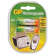 Аккумулятор перезаряжаемый GP R6 AA BL2 NI-MH 1800mAh, тип пальчиковый Аккумулятор перезаряжаемый GP R6 AA BL2 NI-MH 1800mAh, тип пальчиковый