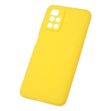Чехол накладка SOFT TOUCH для XIAOMI Redmi 10 (2021), Redmi 10 (2022), защита камеры, силикон, матовый, цвет желтый