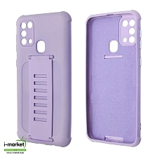 Чехол накладка LADDER NANO для SAMSUNG Galaxy M31 (SM-M315), силикон, держатель, цвет сиреневый