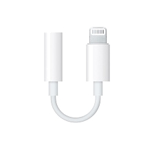 Аудио кабель, переходник CC-16AUX для APPLE Lightning 8 pin на аудио вход 3.5 mm jack, цвет белый