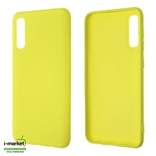 Чехол накладка NANO для SAMSUNG Galaxy A50 (SM-A505), A30s (SM-A307), A50s (SM-A507), силикон, бархат, цвет желтый