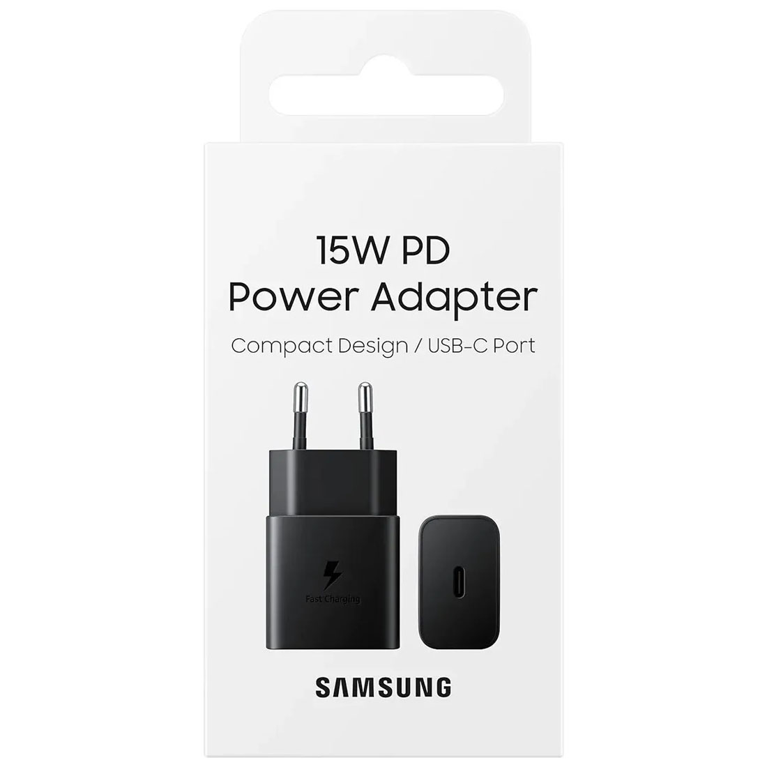 СЗУ (Сетевое зарядное устройство) SAMSUNG EP-T1510, 15W, 1 USB Type C, PD 2.0, цвет черный