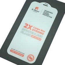 Защитное стекло 6D G-Rhino 200C HD Ultra для APPLE iPhone 13 (6.1"), iPhone 13 Pro (6.1"), iPhone 14 (6.1"), iPhone 16e (6.1"), с сеточкой на динамике, прозрачное (Тип 2)