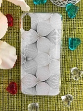 Чехол накладка для APPLE iPhone X, XS, силикон, рисунок астракция ромб.