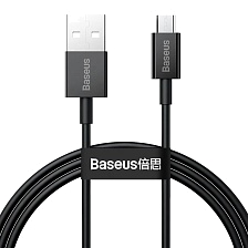 Кабель BASEUS Superior Series CAMYS-01 Micro USB, 2A, длина 1 метр, цвет черный