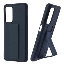 Чехол накладка L NANO для XIAOMI Mi 10T, Mi 10T Pro, силикон, держатель, цвет темно синий