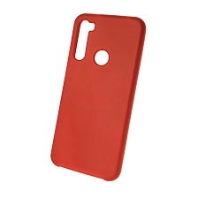 Чехол накладка Silicon Cover для XIAOMI Redmi Note 8T, силикон, бархат, цвет красный.