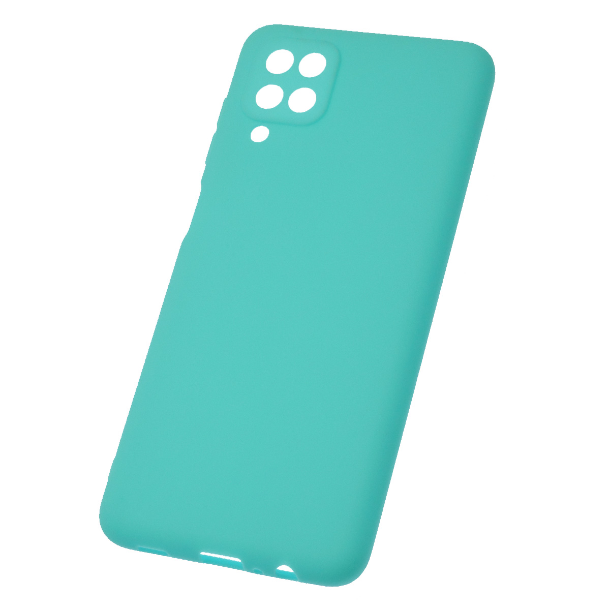 Чехол накладка Soft Touch для SAMSUNG Galaxy A12 5G, силикон, цвет бирюзовый