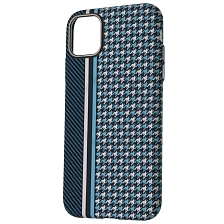 Чехол накладка FreeAir с поддержкой MagSafe для APPLE iPhone 11, пластик, светится в темноте, карбоновый узор 3