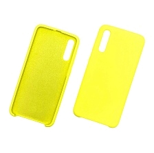 Чехол накладка Silicon Cover для SAMSUNG Galaxy A50 (SM-A505), A30s (SM-A307), A50s (SM-A507), силикон, бархат, цвет желтый