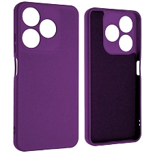 Чехол накладка NANO для TECNO Camon 20 4G, TECNO Camon 20 Pro 4G, защита камеры, силикон, бархат, цвет фиолетовый