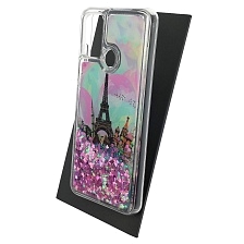 Чехол накладка TransFusion для HUAWEI Honor 9A (MOA-LX9N), силикон, переливашка, рисунок Эйфелева башня