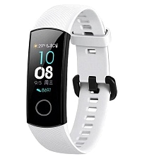 Ремешок для фитнес браслета (умных часов) HUAWEI Honor Band 4 / Honor Band 5, силиконовый, цвет белый.