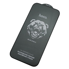 Защитное стекло HOCO A777 для APPLE iPhone 14 Pro, 0.4мм, цвет окантовки черный