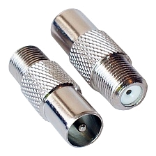 Переходник антенный F гнездо на TV штекер