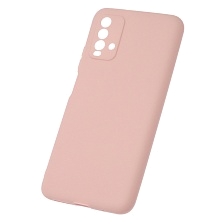 Чехол накладка SOFT TOUCH для XIAOMI Redmi 9T, силикон, матовый, цвет песочно розовый