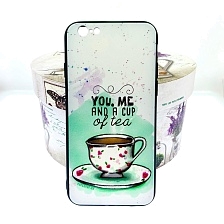 Чехол накладка BRF для APPLE iPhone 6, 6G, 6S, силикон, рисунок Чашка на блюдце.