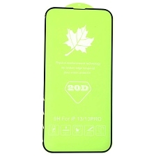 Защитное стекло 20D для APPLE iPhone 13 (6.1"), iPhone 13 Pro (6.1"), iPhone 14 (6.1"), цвет окантовки черный