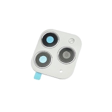 Наклейка на камеру для APPLE iPhone X, iPhone XS имитация APPLE iPhone 11 Pro, стекло, металл, цвет белый