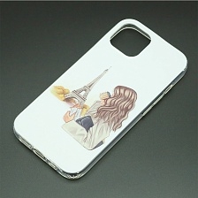 Чехол накладка для APPLE iPhone 15, силикон, глянцевый, рисунок Девушка в Париже Чехол накладка для APPLE iPhone 15, силикон, глянцевый, рисунок Девушка в Париже