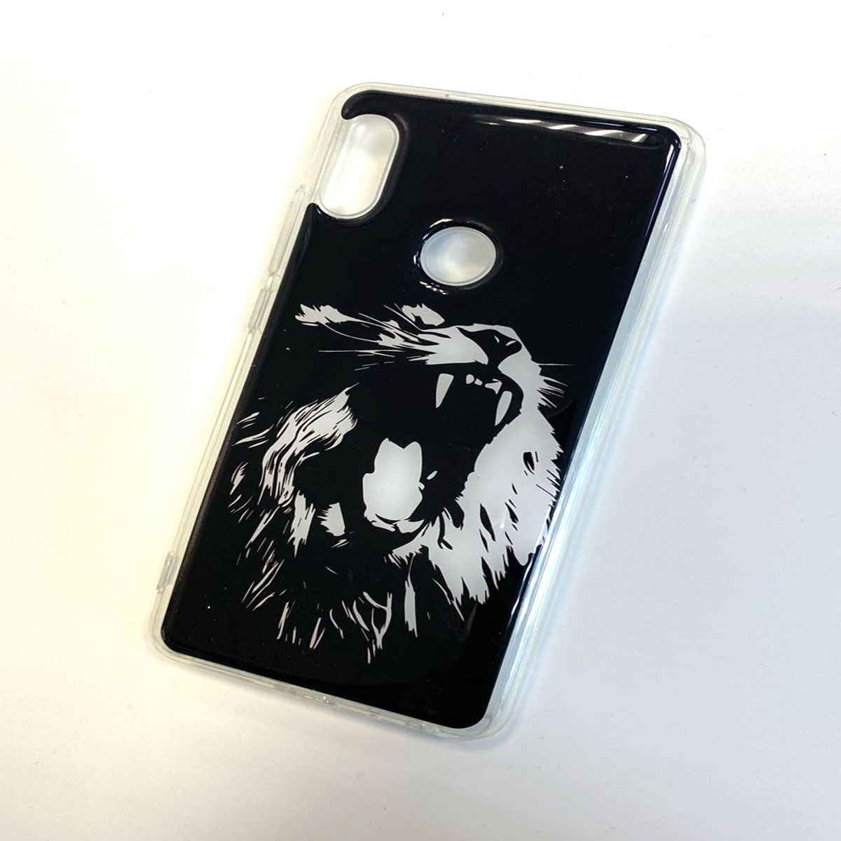 Чехол накладка для XIAOMI Redmi Note 5, Note 5 Pro, силикон, рисунок лев