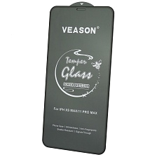 Защитное стекло VEASON Tempered Glass для APPLE iPhone XS MAX, iPhone 11 Pro MAX, цвет окантовки черный