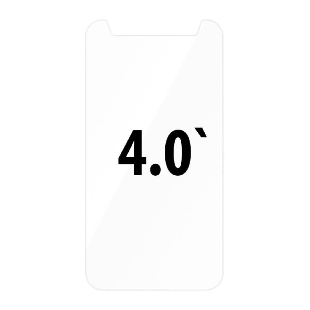 Защитное стекло универсальное 4.0", толщина 0.33 мм, ударопрочное, прозрачное.