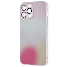 Чехол накладка с поддержкой MagSafe для APPLE iPhone 13 Pro Max (6.7"), силикон, стекло, защита камеры, цвет розовый