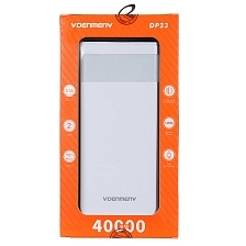 Внешний портативный аккумулятор, Power Bank VDENMENV DP23, 40000mAh, цвет белый