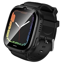 Умные часы для детей HOCO Y106, слот SIM, GPS, Wi-Fi, 4G, камера, 730mAh, цвет черный