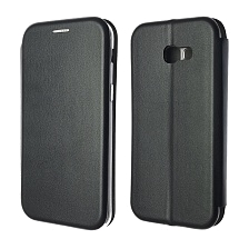 Чехол книжка STYLISH для SAMSUNG Galaxy A5 2017 (SM-A520), экокожа, визитница, цвет черный