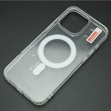Чехол накладка Clear Case для APPLE iPhone 14 Plus, с поддержкой Magsafe, силикон, цвет прозрачный