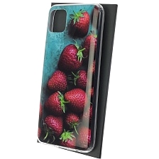 Чехол накладка для Realme C11 2020, силикон, рисунок Клубника