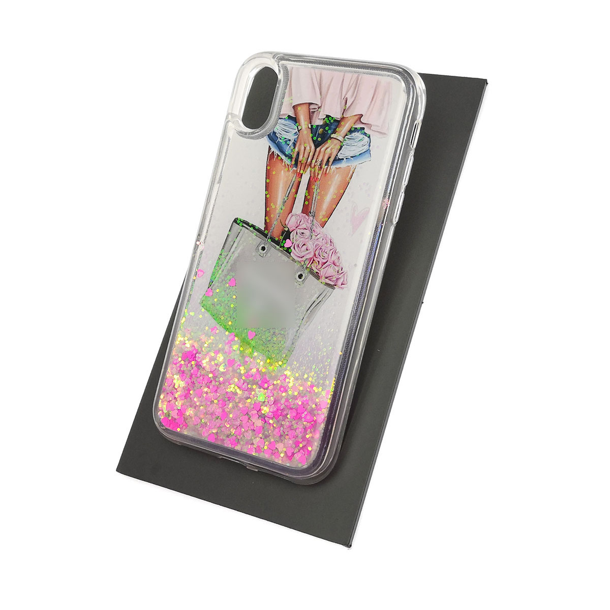 Чехол накладка TransFusion для APPLE iPhone XR, силикон, переливашка, рисунок Шанель ANASTASIA.