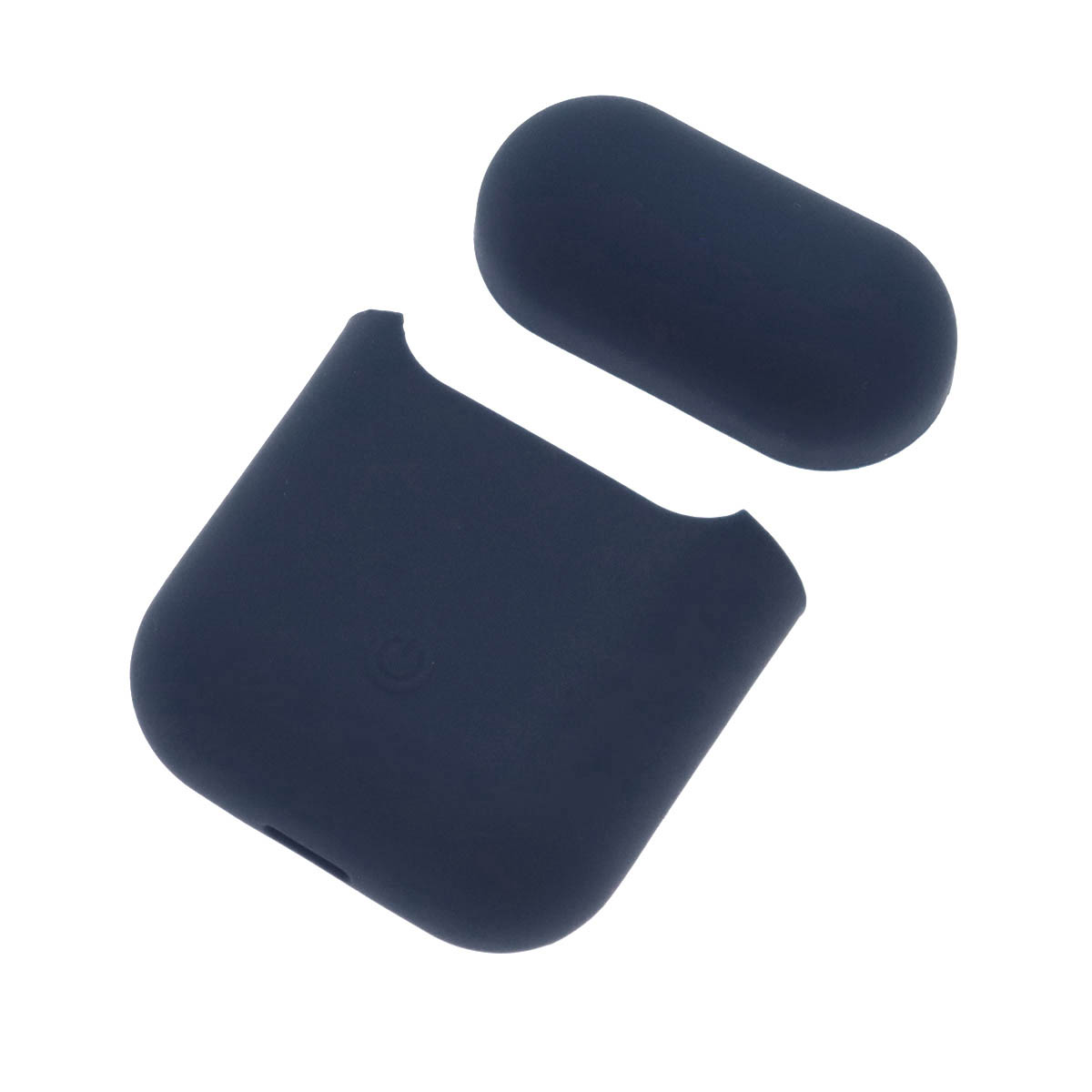 Чехол Silicon Case для наушников APPLE AirPods 1, AirPods 2 цвет черно синий